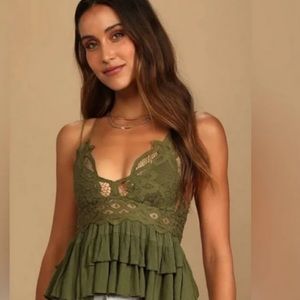 NWT Free People NWT Adella Cami Lace XS